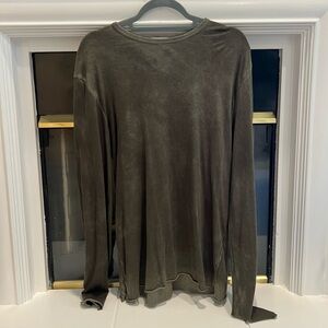 Cotton Citizen Jagger Faded Green Classic Crew Long Sleeve Tshirt